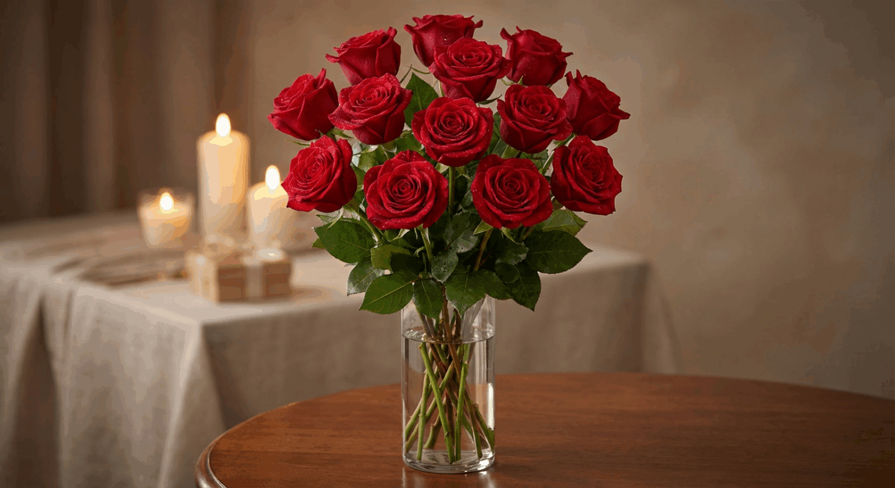The Twelve Red Roses Arrangement The Ultimate Expression of Love