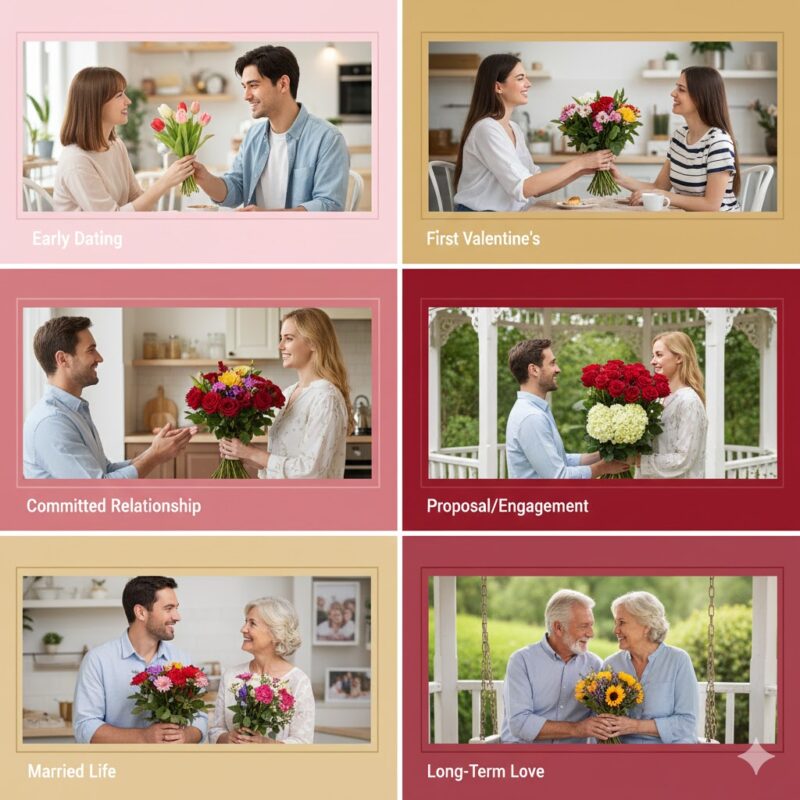 6. Flower Gift Giving by Relationship Stage