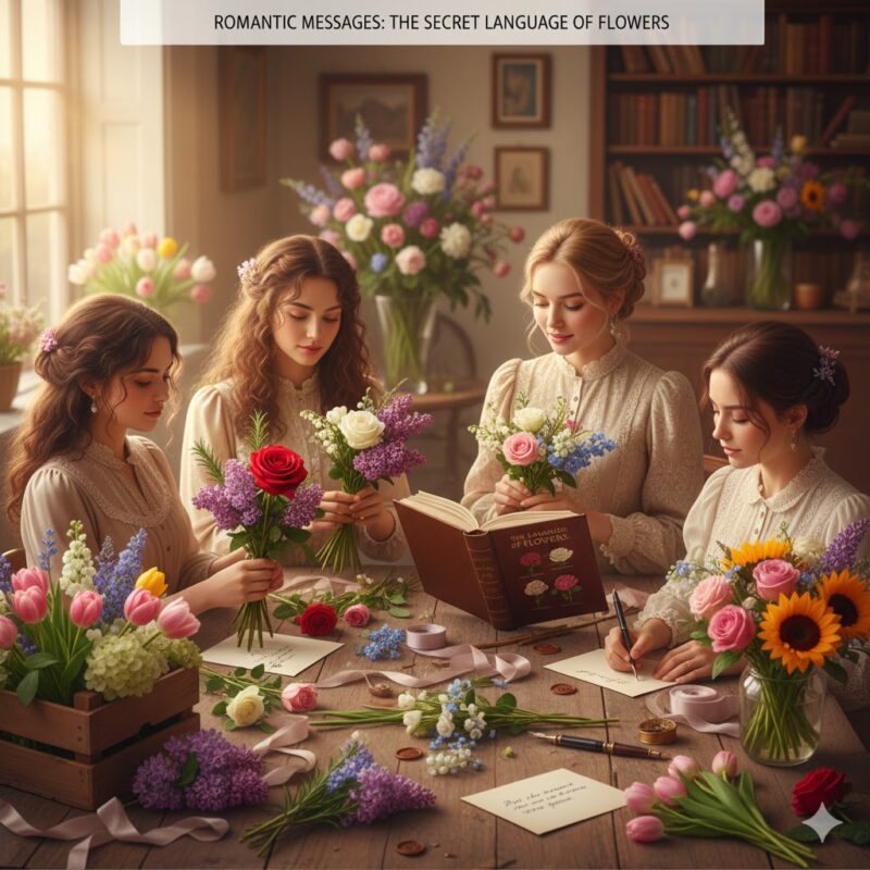 How to Create Romantic Messages Using Just Flowers